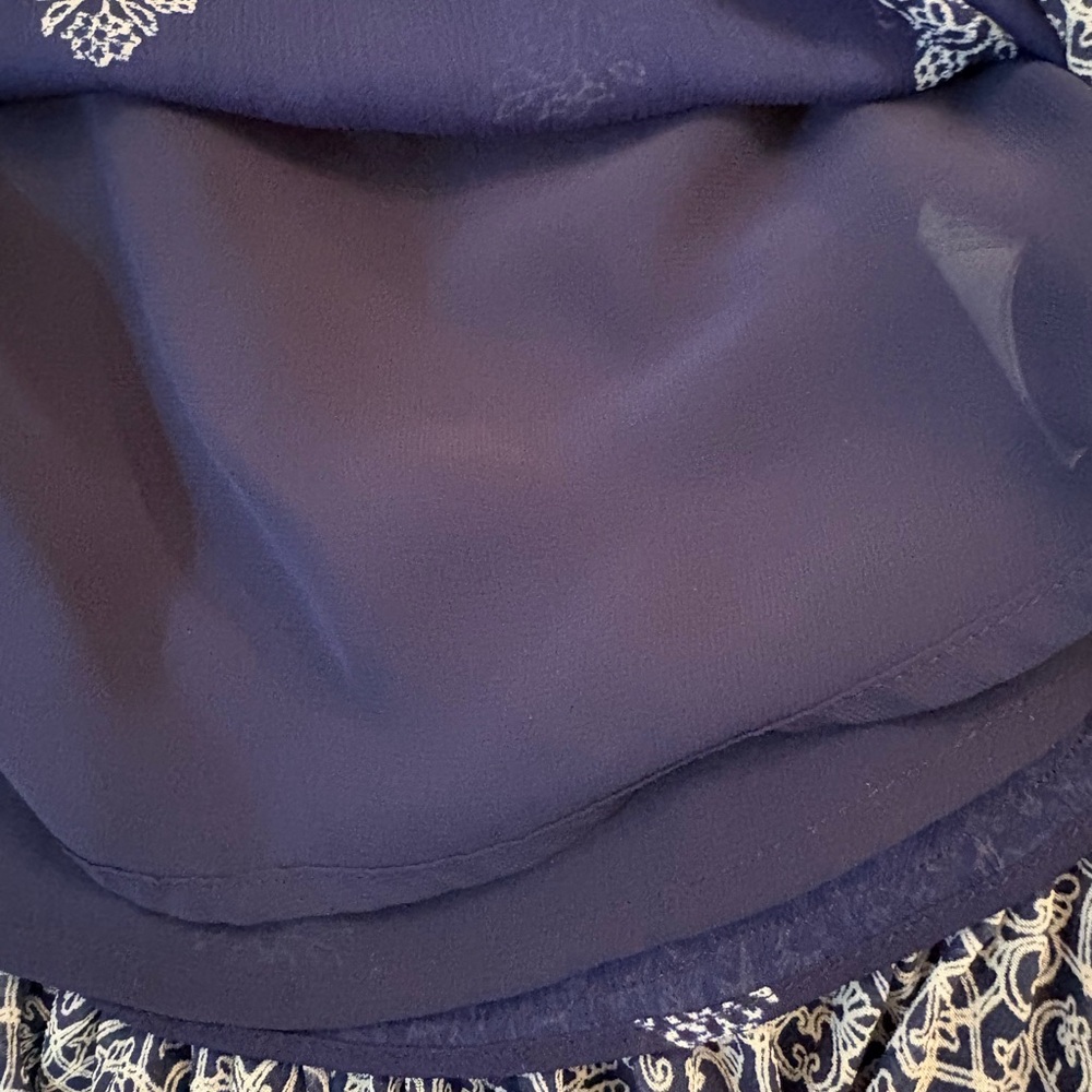 Lucky Brand Floral Indigo Blouse - Picture 7 of 8